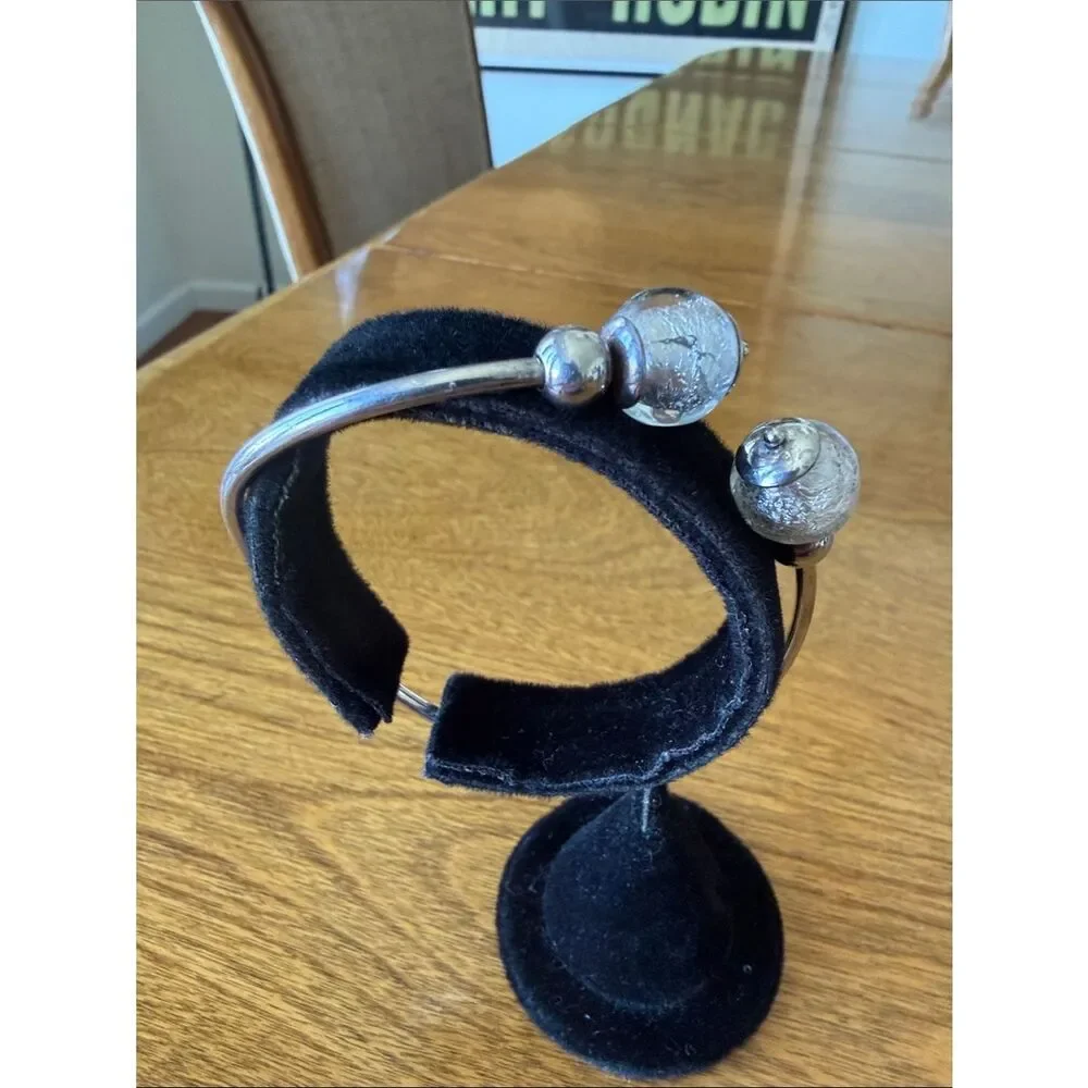 Sterling silver bypass bracelet